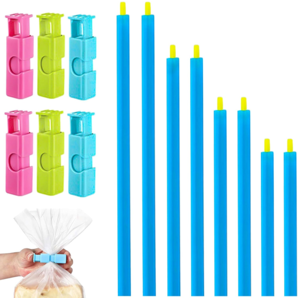 14-Pack Food Bag Sealing Clips, Suitable for Food Storage