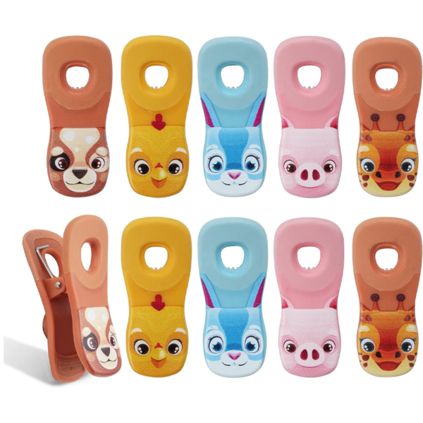 Cute Magnetic Bag Clips - Kitchen and Food Bag Clips for Sealing Food Storage