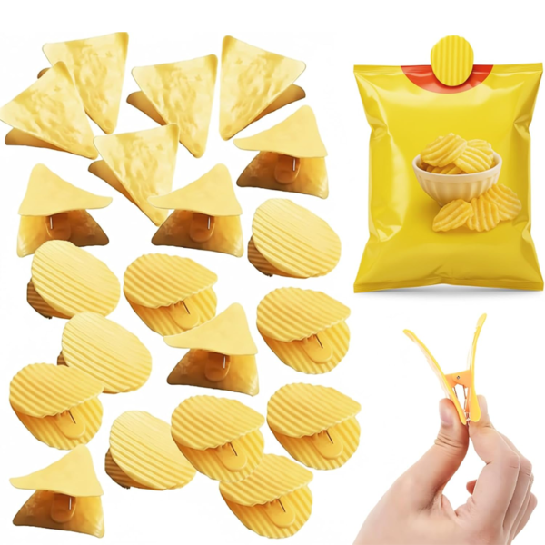 20 A fun potato chip clip - suitable for food storage - secure seal.